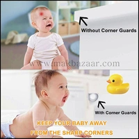 Corner Guards Clear Corner Protectors High Resistant Adhesive Best Baby Proof Guards Stop Child Head Injuries Tables (Pack of 4Pc) 